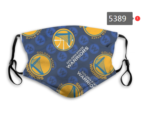 2020 NBA Golden State Warriors #4 Dust mask with filter->nba dust mask->Sports Accessory